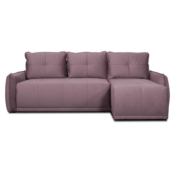 Poze Coltar Extensibil Joy, Lada Depozitare, Interschimbabil Stanga/Dreapta, Roz, 254 Cm