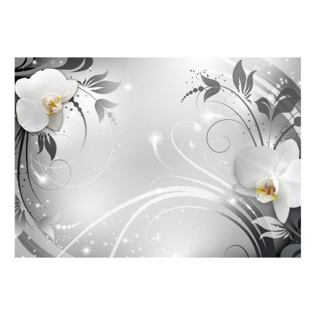 Fototapet Orchids On Silver 200Cmx140Cm-Resigilat-01