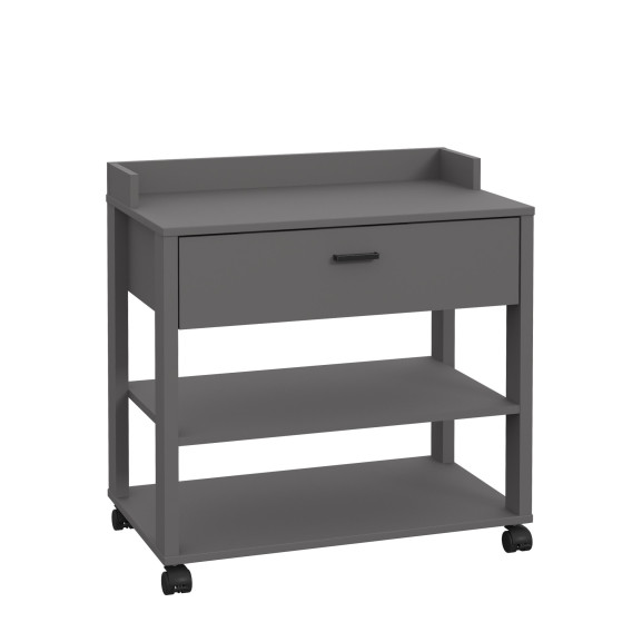 Masuta Cu Rotile Clarity Gri Wolfram  70 x 693 x 416 Cm