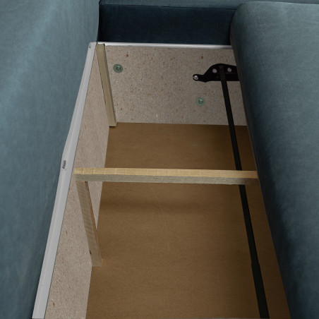 Coltar Extensibil Lea Interschimbabil Stanga/Dreapta, 5 Locuri, Lada Depozitare, Albastru, 256 Cm-01