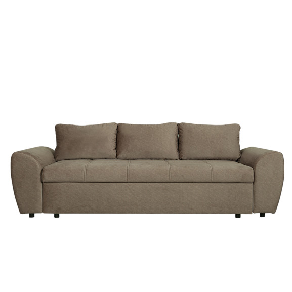 Poze Canapea Extensibila Lorena Lux, 3 Locuri, Spatiu Depozitare, Maro, 250 Cm naturlich.ro 