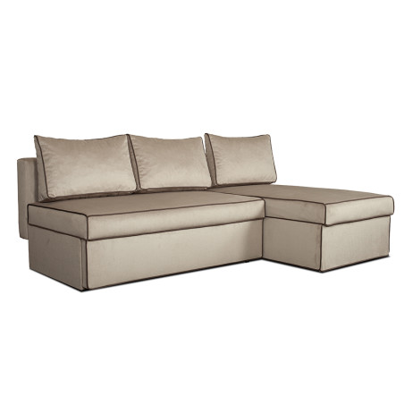 Coltar Extensibil Cu Lada New Modulo, Interschimbabil Stanga/Dreapta, Crem, 220 X 80 X 155 Cm-01