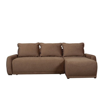 Coltar Extensibil Lea Interschimbabil Stanga/Dreapta, 5 Locuri, Lada Depozitare, Maro 256 Cm-01