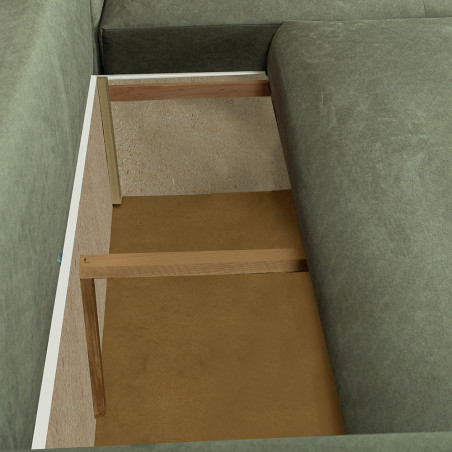 Coltar Extensibil Lea Interschimbabil Stanga/Dreapta, 5 Locuri, Lada Depozitare, Verde-01