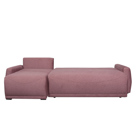 Coltar Extensibil Lea Interschimbabil Stanga/Dreapta, 5 Locuri, Lada Depozitare, Roz, 256 Cm-01