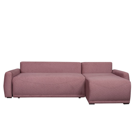 Coltar Extensibil Lea Interschimbabil Stanga/Dreapta, 5 Locuri, Lada Depozitare, Roz, 256 Cm-01