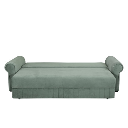 Canapea Extensibila Chic, 3 Locuri, Lada Depozitare, Verde, 242 Cm-01