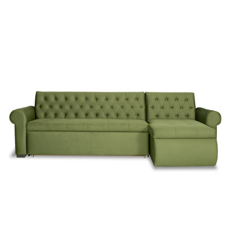 Coltar Extensibil Dreapta Andreas, 5 Locuri, Verde, 299 Cm-01