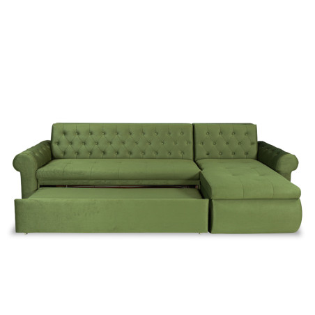 Coltar Extensibil Dreapta Andreas, 5 Locuri, Verde, 299 Cm-01