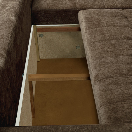 Coltar Extensibil Dreapta Venezia, 5 Locuri, Lada Depozitare, Maro, 275 Cm-01