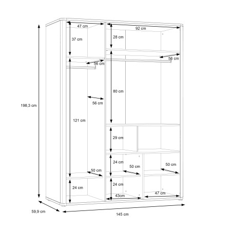 Dulap Ogy 145 Cm-01