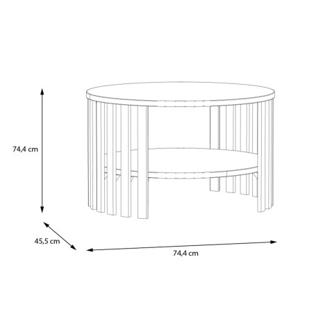 Masa Cafea Ranflury Stejar Mauvella, 74.4 Cm-01