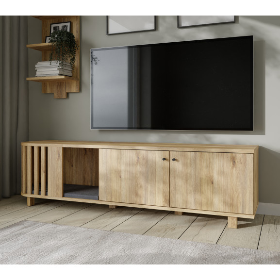 Poze Comoda TV Ranflury Stejar Mauvella, 172.2 Cm