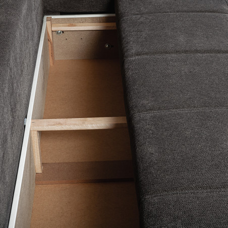 Canapea Extensibila Otis, 3 locuri, Lada Depozitare, Gri Inchis, 240 Cm-01