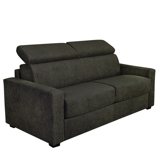 Poze Canapea Extensibila Ribalta Liana, Cu Tetiere, 2 Locuri, Maro, 195 Cm