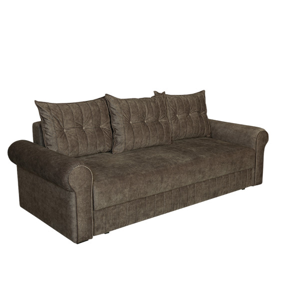 Poze Canapea Extensibila Chic, 3 Locuri, Lada Depozitare, Maro Taupe, 242 Cm