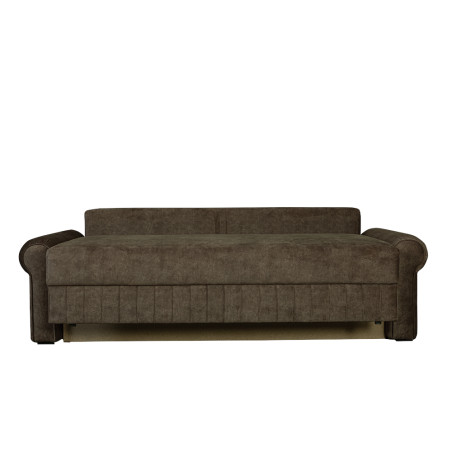 Canapea Extensibila Chic, 3 Locuri, Lada Depozitare, Maro Taupe, 242 Cm-01