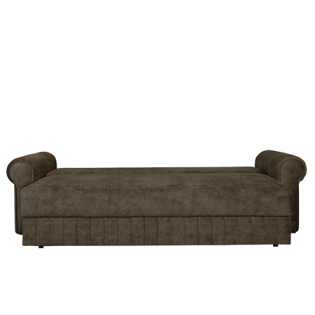 Canapea Extensibila Chic, 3 Locuri, Lada Depozitare, Maro Taupe, 242 Cm-01