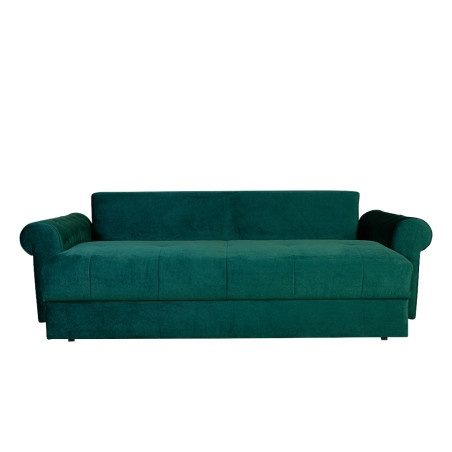 Canapea Extensibila Trendy, 3 Locuri, Lada Depozitare, Verde, 243 Cm-01