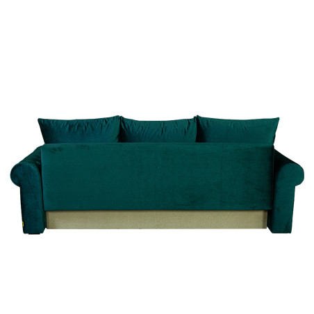 Canapea Extensibila Trendy, 3 Locuri, Lada Depozitare, Verde, 243 Cm-01