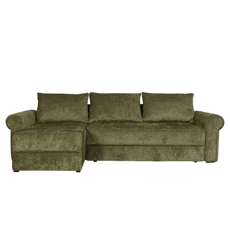 Coltar Extensibil Stanga Venezia, 5 Locuri, Lada Depozitare, Verde, 275 Cm-01