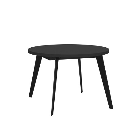 Masa Rotunda Extensibila Tabia Negru, 110/155 Cm-01