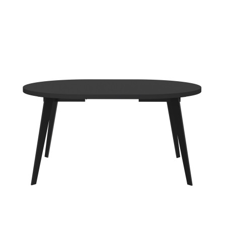 Masa Rotunda Extensibila Tabia Negru, 110/155 Cm-01