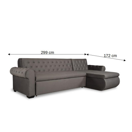 Coltar Extensibil Dreapta Andreas, 5 Locuri, Gri, 299 Cm-01