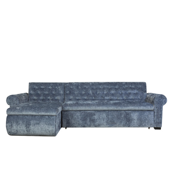 Poze Coltar Extensibil Stanga Andreas, 5 Locuri, Albastru Deschis, 299 x 172 x 90 Cm