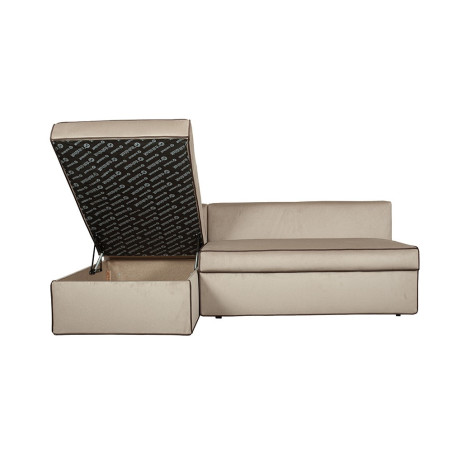 Coltar Extensibil Cu Lada New Modulo, Interschimbabil Stanga/Dreapta, Crem, 220 X 80 X 155 Cm-01