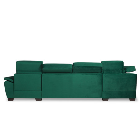 Coltar U Extensibil Cu Lada Dax, Stanga, Tetiere Reglabile, Verde, 375 Cm-01