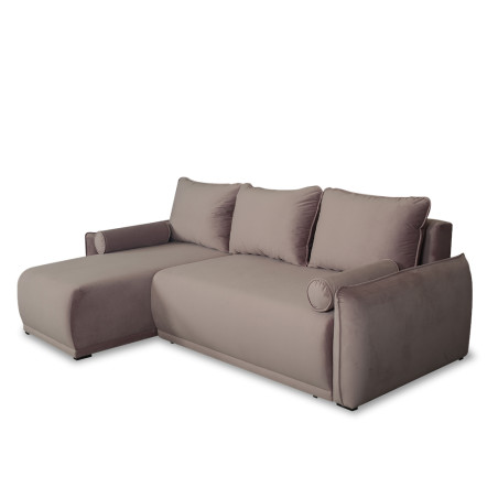 Coltar Extensibil Vida Interschimbabil Stanga/Dreapta, 5 Locuri, Lada Depozitare, Roz, 256 Cm-01