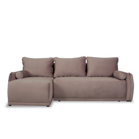 Coltar Extensibil Vida Interschimbabil Stanga/Dreapta, 5 Locuri, Lada Depozitare, Roz, 256 Cm-01