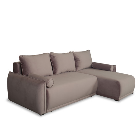 Coltar Extensibil Vida Interschimbabil Stanga/Dreapta, 5 Locuri, Lada Depozitare, Roz, 256 Cm-01