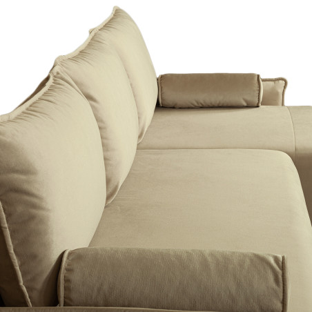 Coltar Extensibil Vida Interschimbabil Stanga/Dreapta, 5 Locuri, Lada Depozitare, Crem, 256 Cm-01