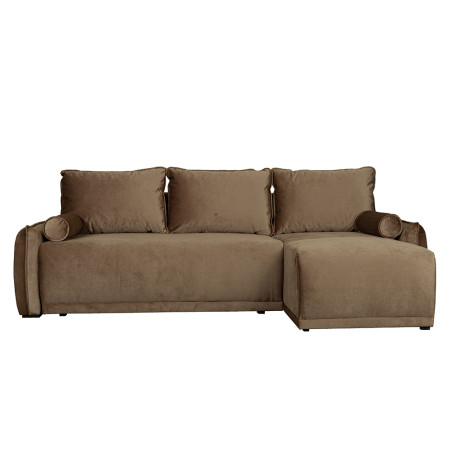 Coltar Extensibil Vida Interschimbabil Stanga/Dreapta, 5 Locuri, Lada Depozitare, Maro, 256 Cm-01