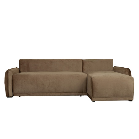 Coltar Extensibil Vida Interschimbabil Stanga/Dreapta, 5 Locuri, Lada Depozitare, Maro, 256 Cm-01