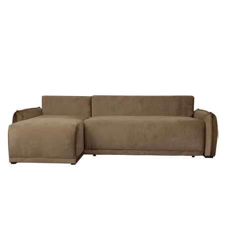 Coltar Extensibil Vida Interschimbabil Stanga/Dreapta, 5 Locuri, Lada Depozitare, Maro, 256 Cm-01