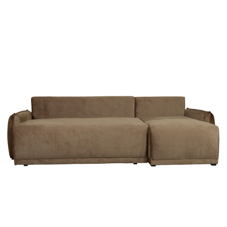 Coltar Extensibil Vida Interschimbabil Stanga/Dreapta, 5 Locuri, Lada Depozitare, Maro, 256 Cm-01