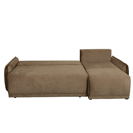 Coltar Extensibil Vida Interschimbabil Stanga/Dreapta, 5 Locuri, Lada Depozitare, Maro, 256 Cm-01