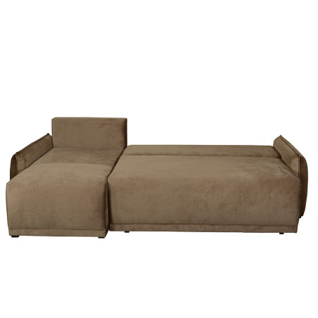 Coltar Extensibil Vida Interschimbabil Stanga/Dreapta, 5 Locuri, Lada Depozitare, Maro, 256 Cm-01