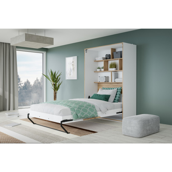 Pat Multifunctional Smartway Alb Si Stejar Catania, 137.5 Cm