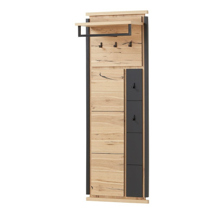 Cuier Reno Smoked Oak, Furnir Din Lemn Masiv 55 Cm-01