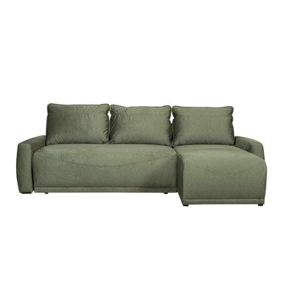 Coltar Extensibil Lea Interschimbabil Stanga/Dreapta, 5 Locuri, Lada Depozitare, Verde