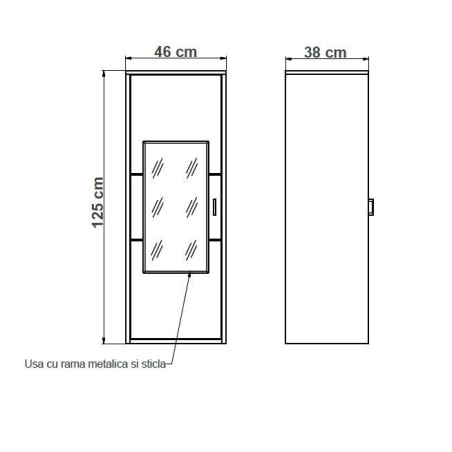 Etajera Urbano White Stanga Cu 1 Usa Alb Si Natur, 46 Cm-01