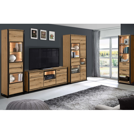 Comoda 2 Usi Si 1 Sertar Soho Nordian Oak 147.5 Cm-01