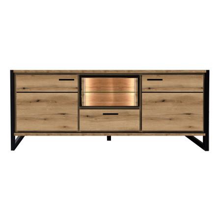 Comoda 2 Usi Si 1 Sertar Soho Nordian Oak 171 Cm-01