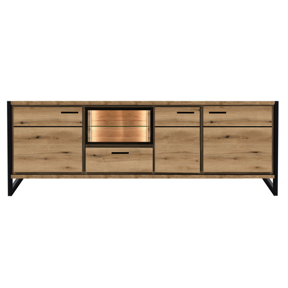 Comoda 3 Usi Si 1 Sertar Soho Nordian Oak 203 Cm