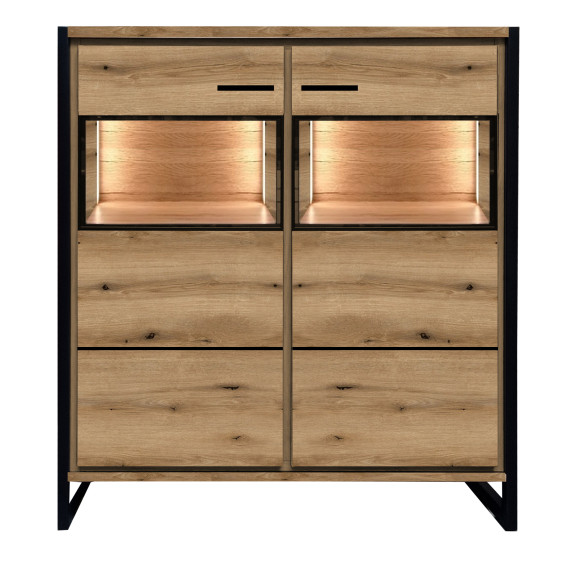 Comoda Bar 2 Usi Soho Nordian Oak 116.5 Cm