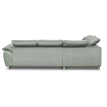 Coltar Extensibil Cu Otoman Mic Stanga Sevilia Lux, 5 Locuri, Tetiere Reglabile, Verde, 280 Cm-01